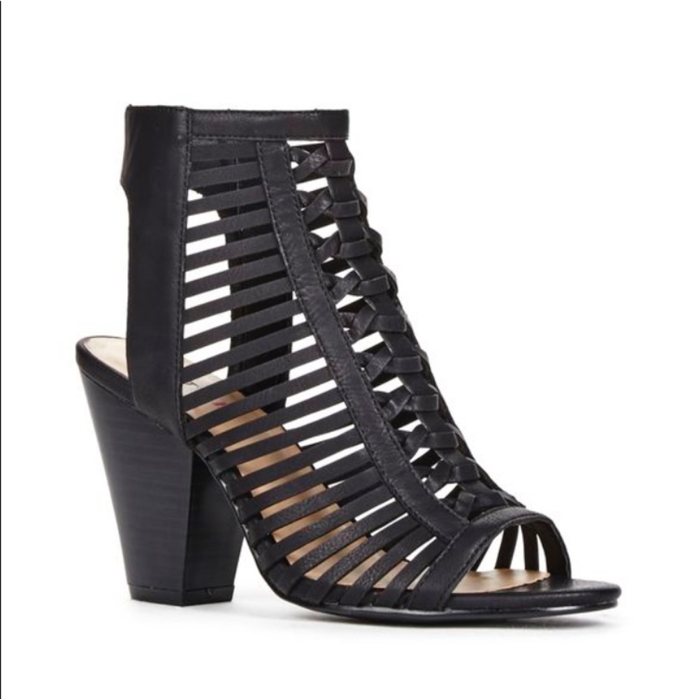 JustFab Gwyn Black Heal Sandal